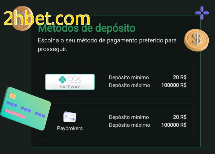 O cassino 2hbet.combet oferece uma grande variedade de métodos de pagamento